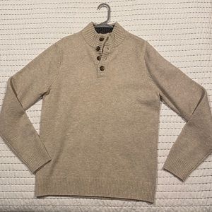Heavy knit mock neck sweater